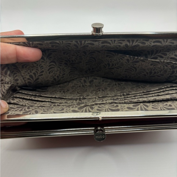 Hobo Elegant Red Leather Clutch - Picture 3 of 4